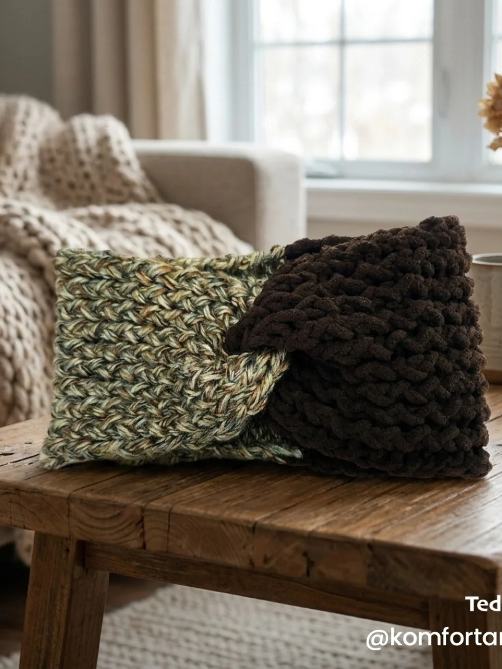 Hand Crafted Knit Twist Headband